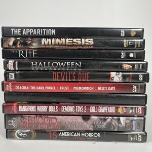 DVD Lot of 10 - Mixed - Horror, Thriller, Supernatural‎